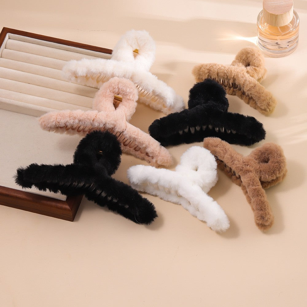 Autumn/Winter Plush Claw Clip