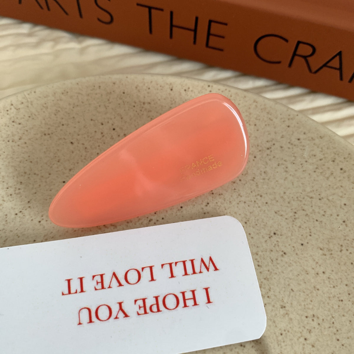 Youthful colorful water droplet Hair Claw
