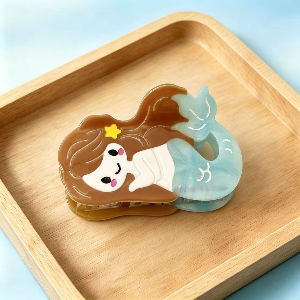 Ocean mermaid hair claw
