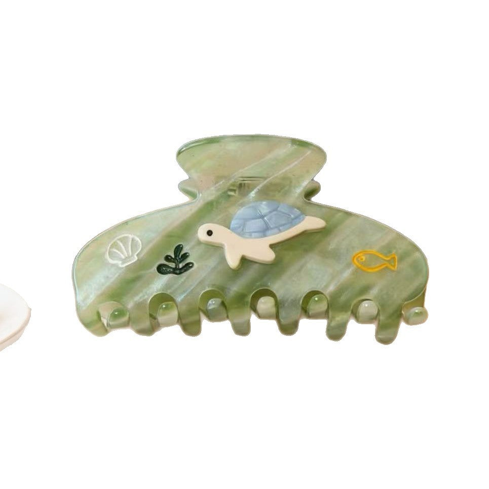 marine series dolphin hair claw
