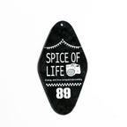 creative acrylic keychain diamond nameplate logo acetic acid DIY accessories