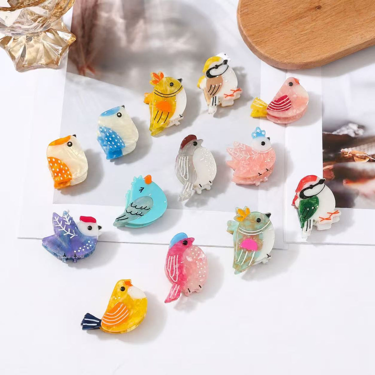 mini bird hair claw