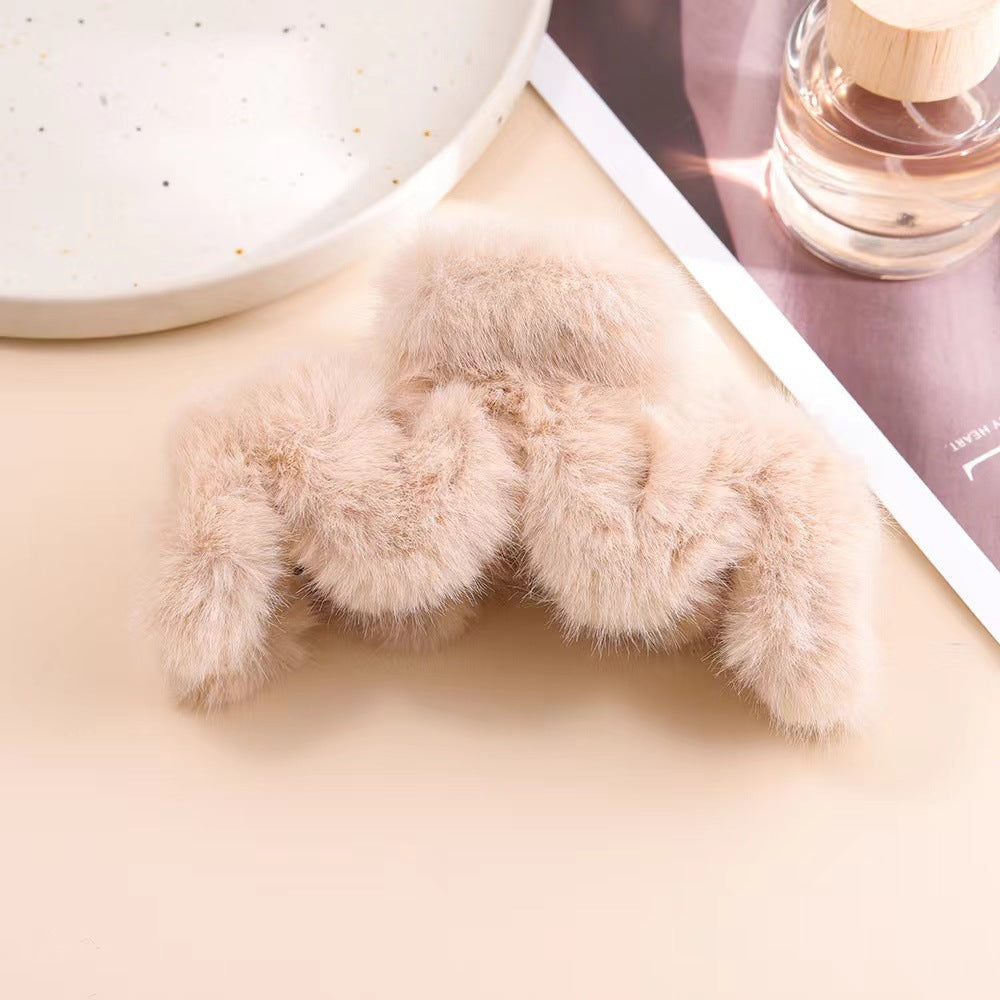 Autumn/Winter Plush Claw Clip