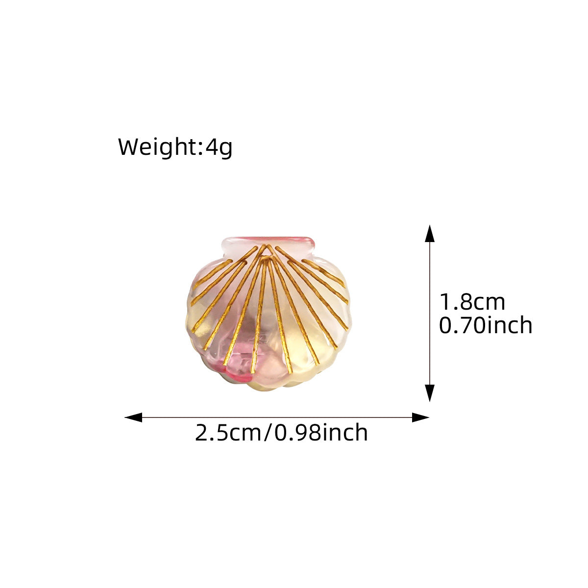 Mini Shell Hair Claw