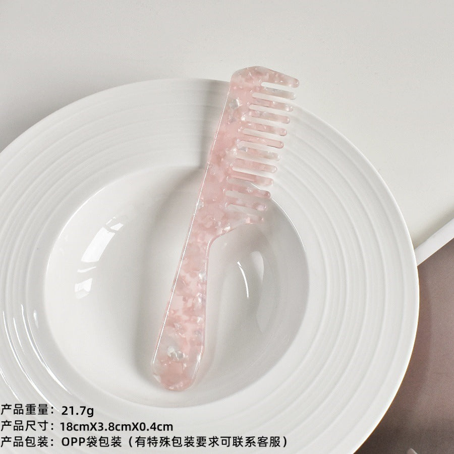 retro acetic acid portable hair comb