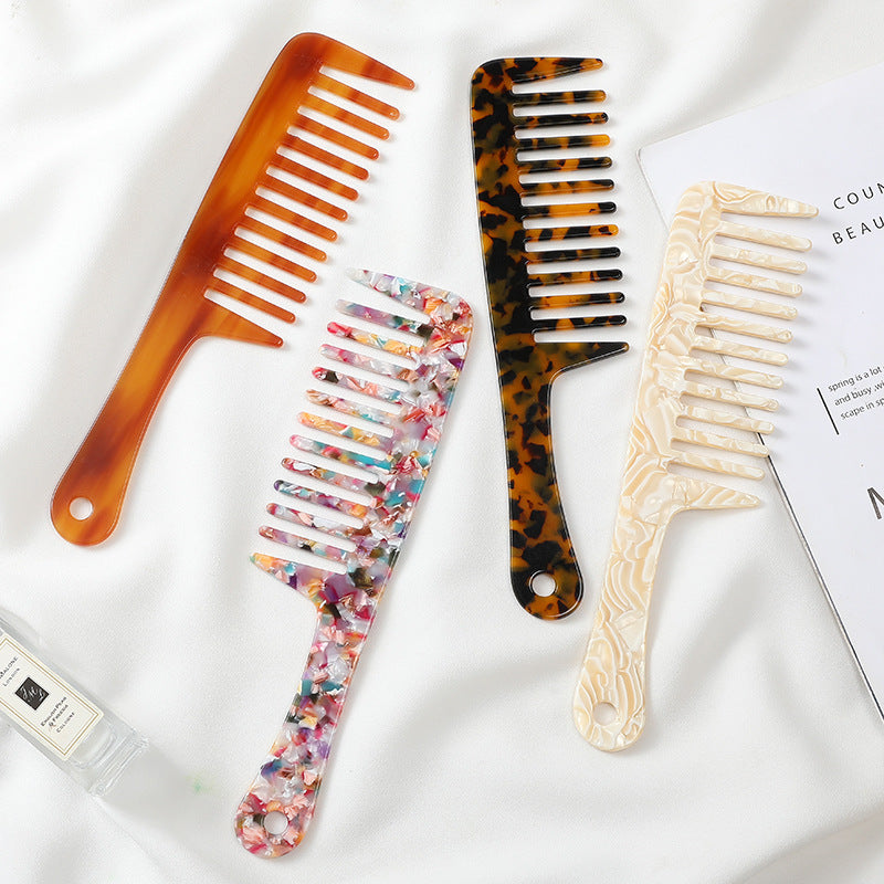 exquisite marble pattern hair comb