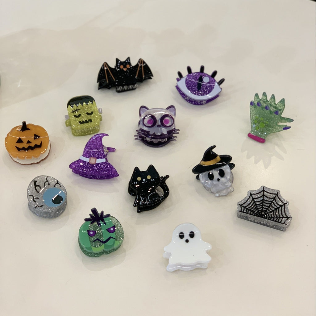 halloween hair clip pumpkin ghost hairpin