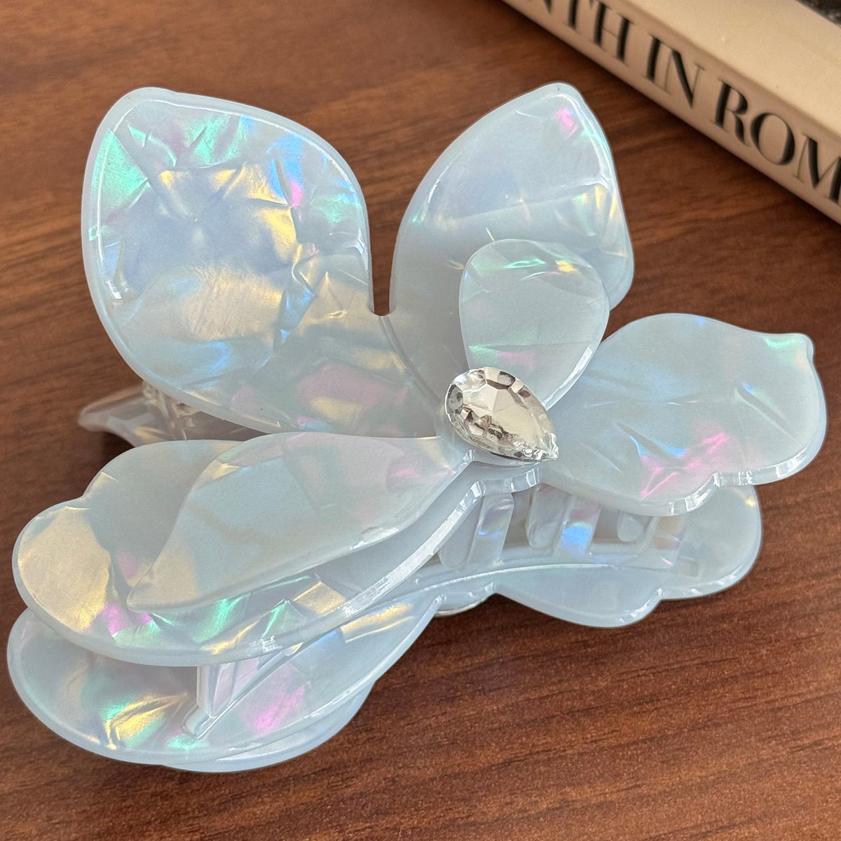 Korean premium sense grab clip imitation acetic acid hairpin shark clip children's exquisite cute butterfly premium hair accessories hairpin