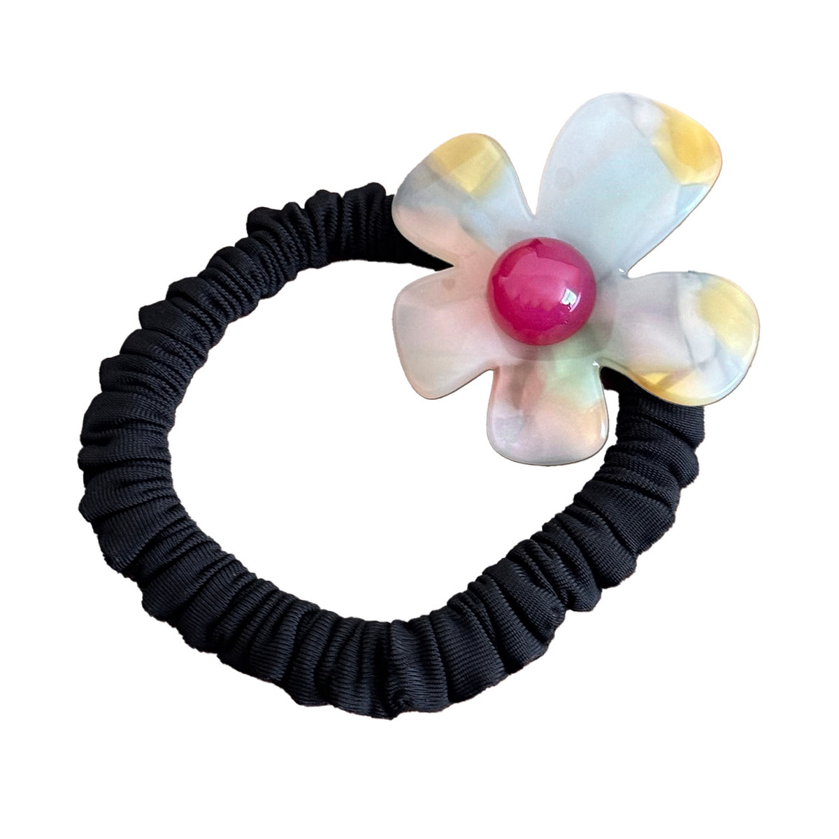 flower hairpin bangs side clip
