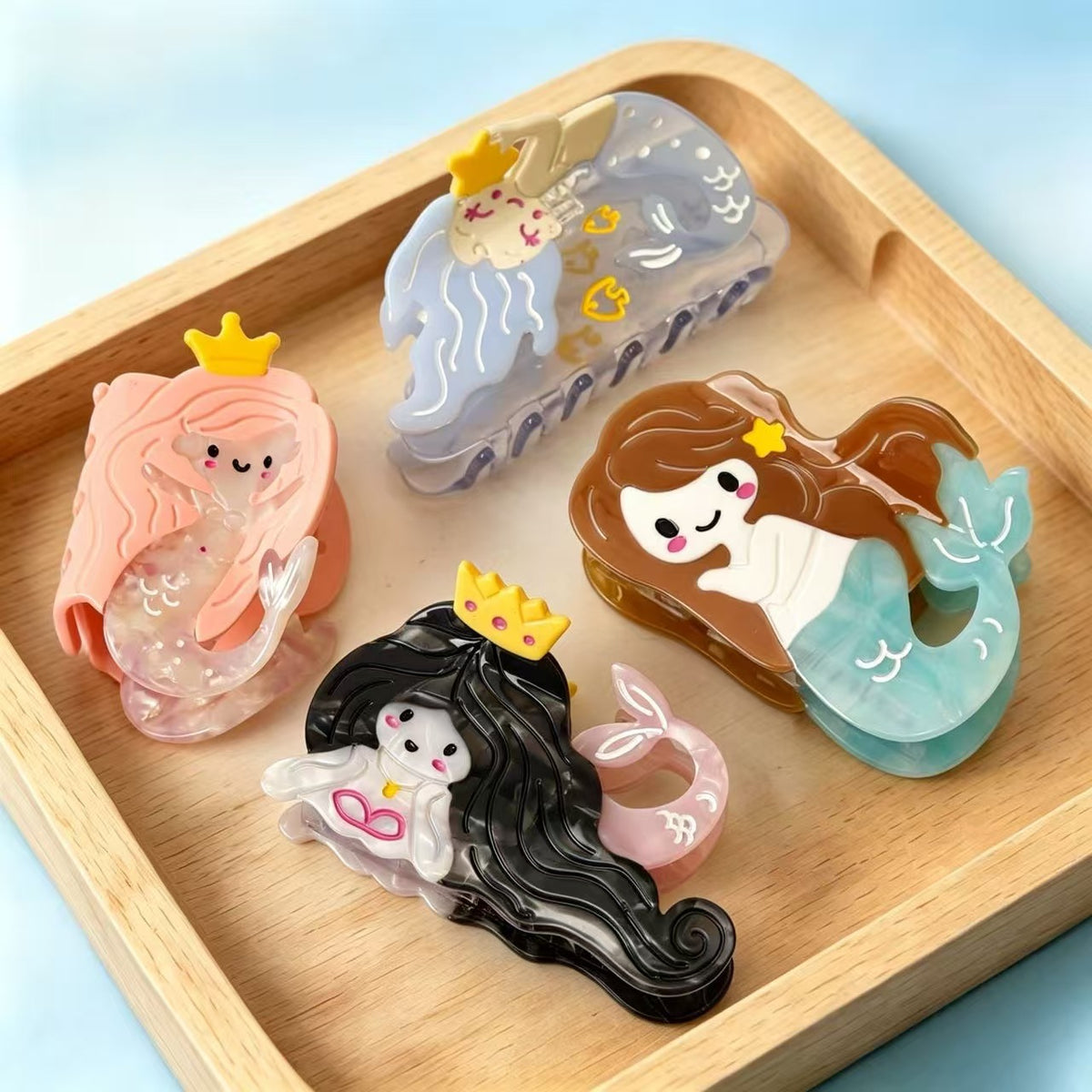 Ocean mermaid hair claw