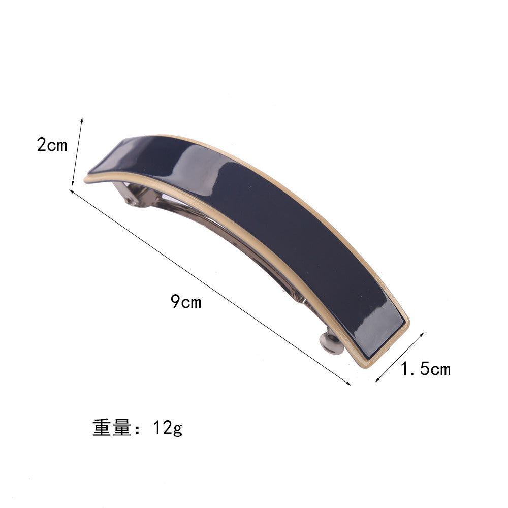 Cross-border new curved hairpin, high-end light luxury ponytail hair clip