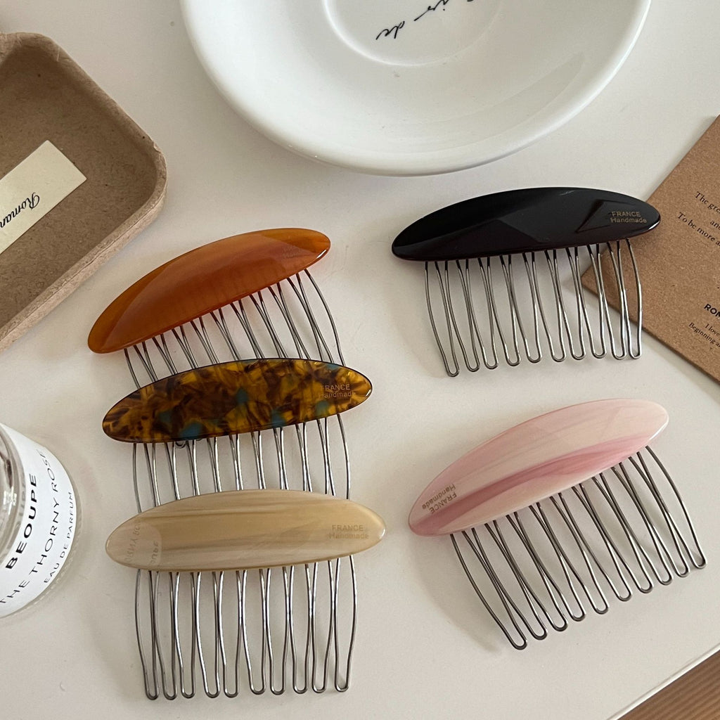 Temperament Broken hair Fixed finishing artifact Hair comb Hair card Female side hairpin Back head hair upside down Comb