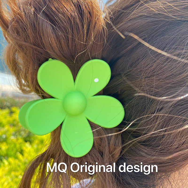 big flower hair claw