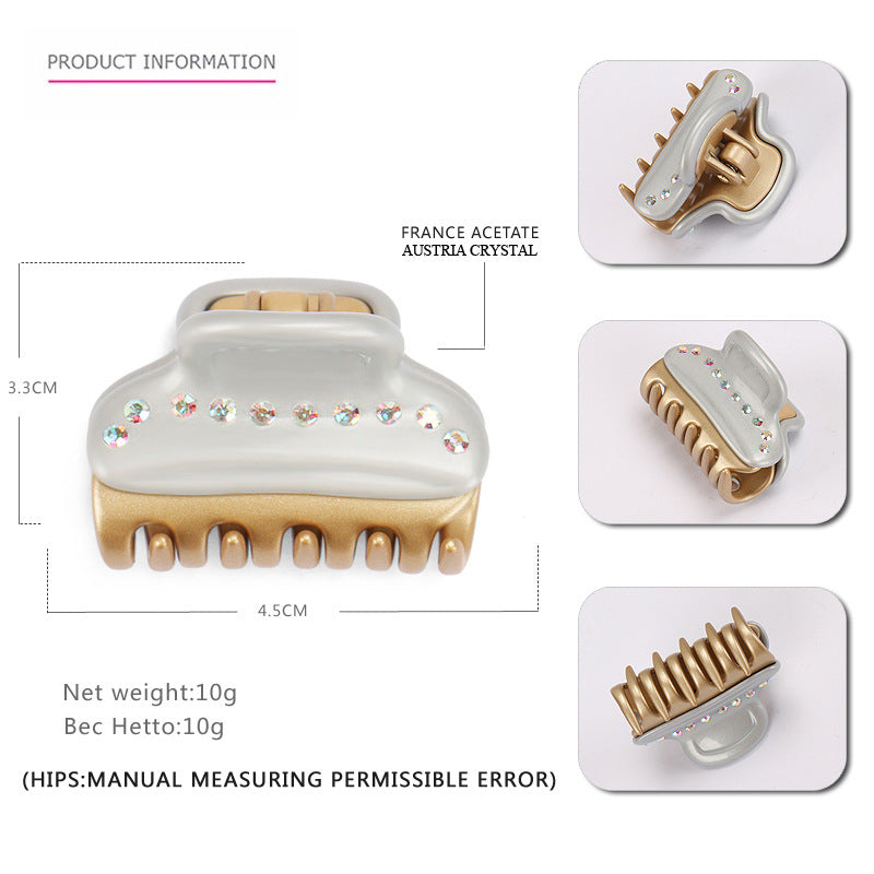 Alexander acetic acid single-row diamond medium hair claw