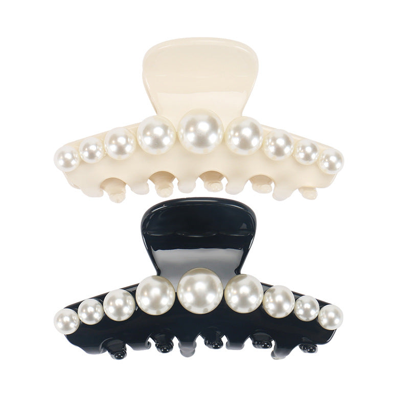 Alexander has the same hair grab, classic Yuehua series back head grab clip acetic acid, high-quality pearl shark clip