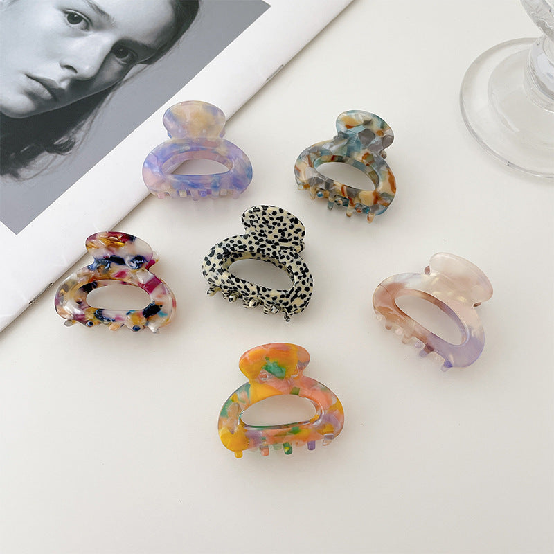 hollow temperament mini small bangs top hair claw