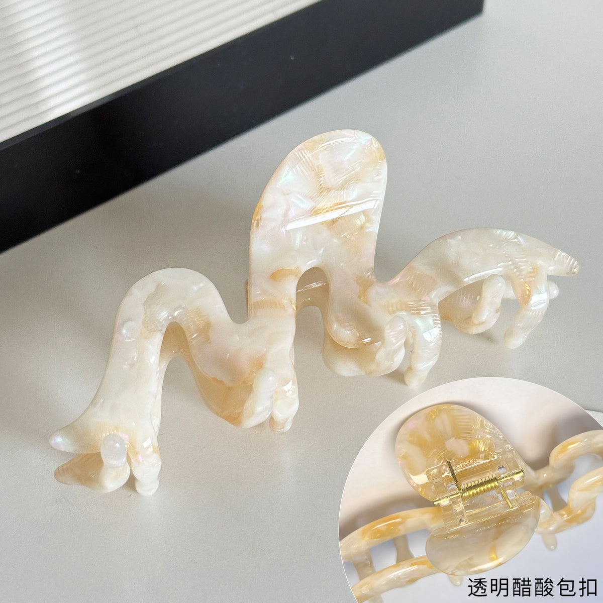 Thickened 3MM Wave Hair Claw