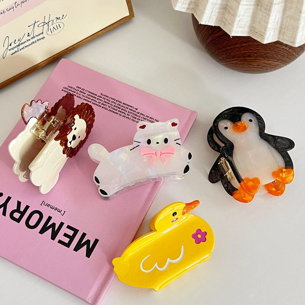 penguin duck animal lion hair claw