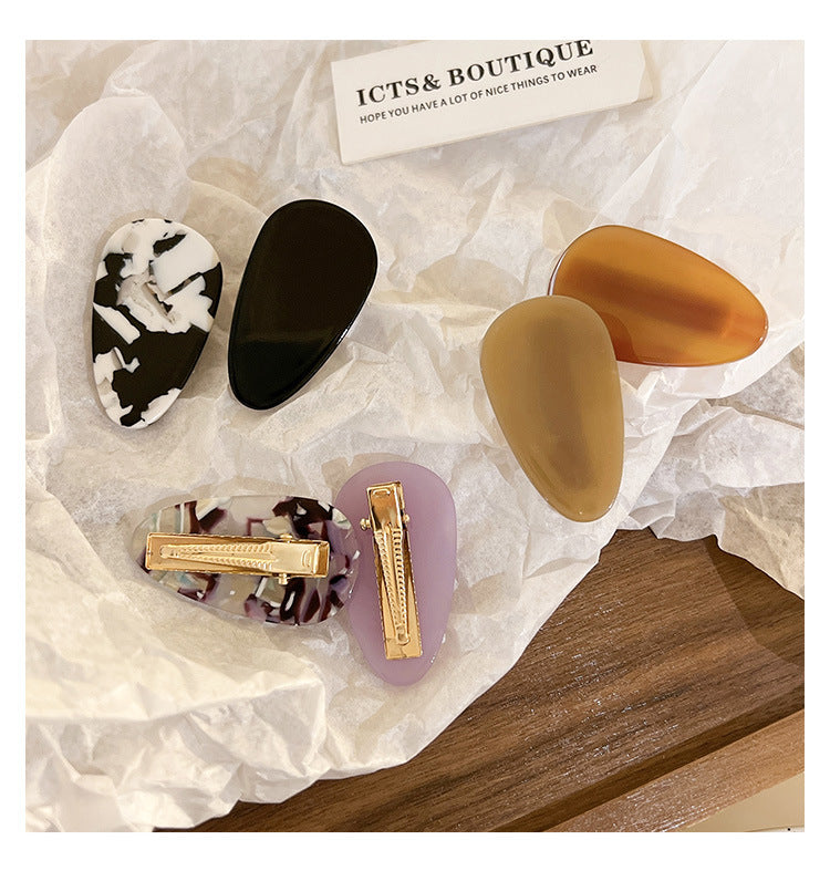 2pcs Teardrop-shaped Hair Clip