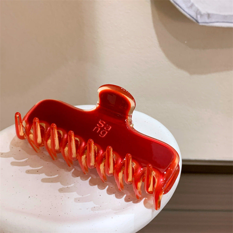 4cm Thick Jelly Chocolate Hair Claw