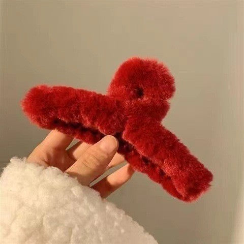Autumn/Winter Plush Claw Clip