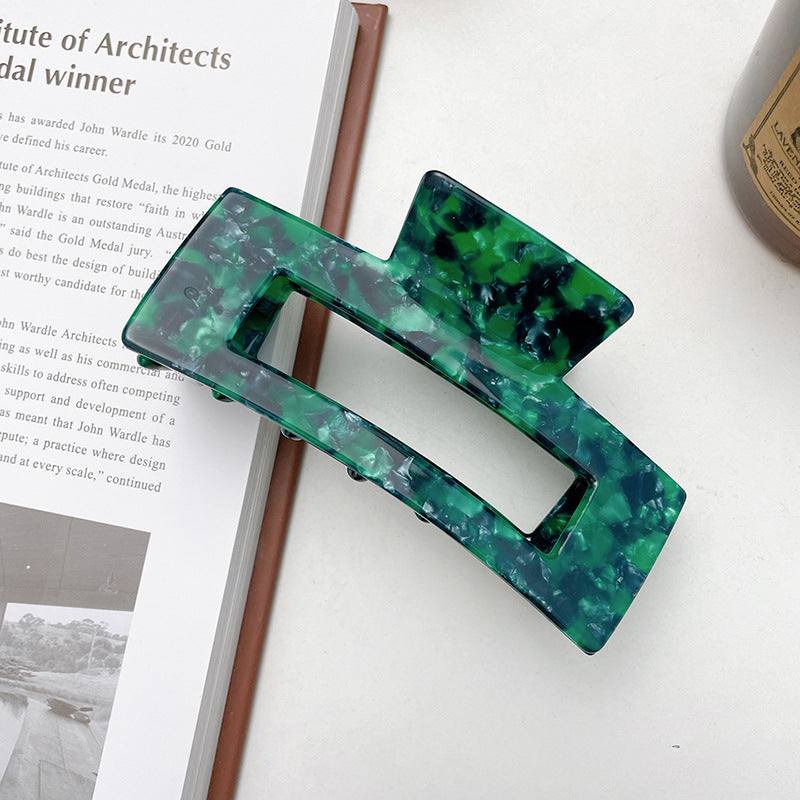 Square hair claw