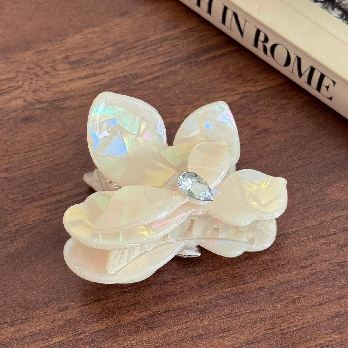 Korean premium sense grab clip imitation acetic acid hairpin shark clip children's exquisite cute butterfly premium hair accessories hairpin