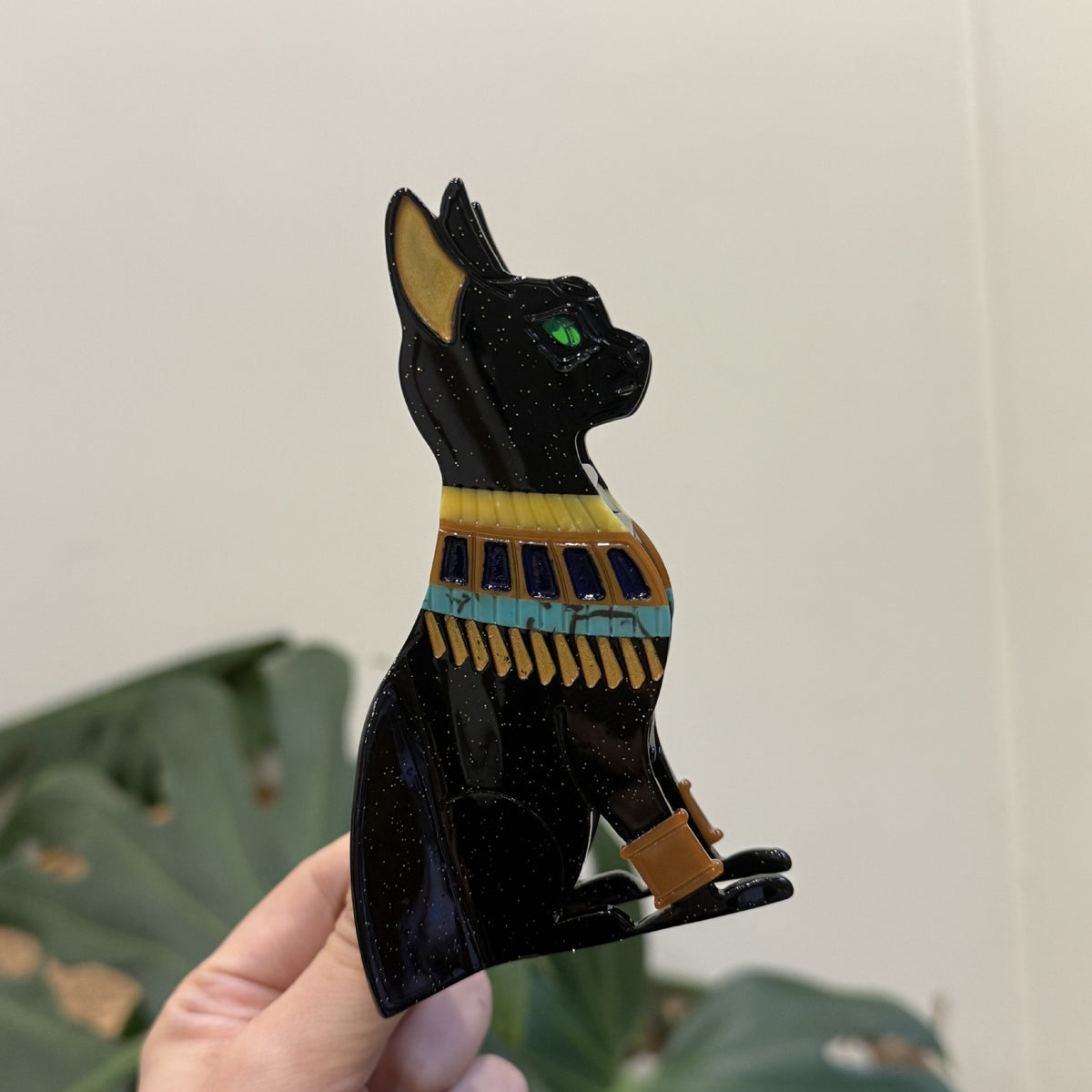 Egyptian mysterious pharaoh cat wings eyes hair claw