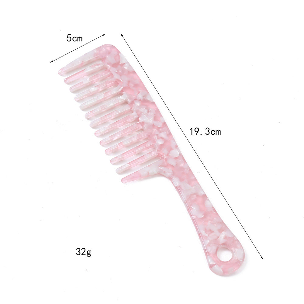 Light luxury acetic acid shell pattern hair comb