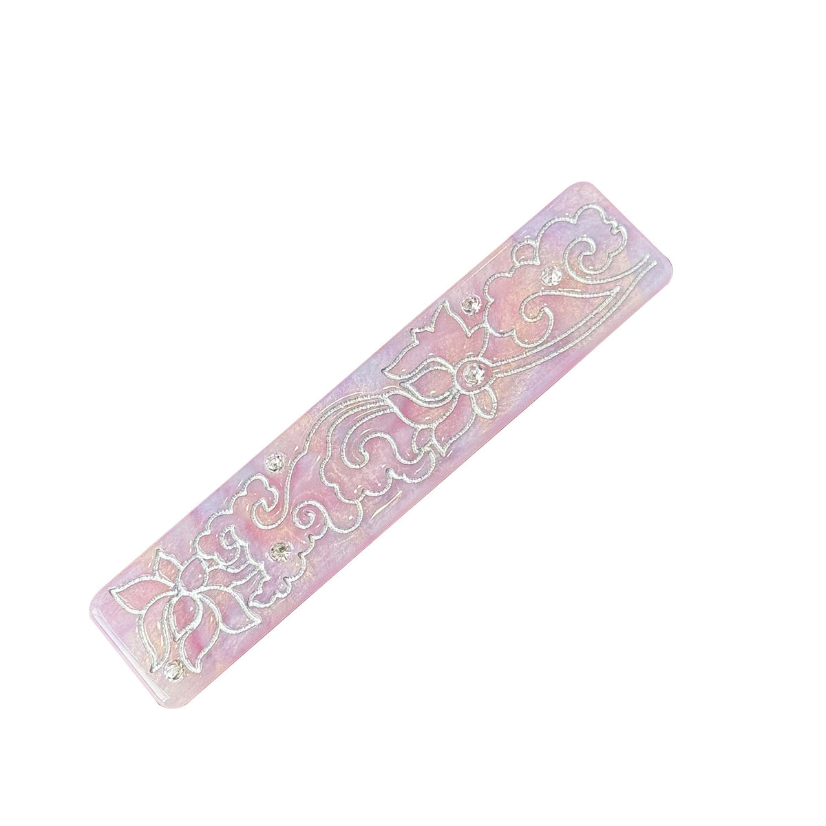 Premium Sense Engraving Gold Thread Hair Claw