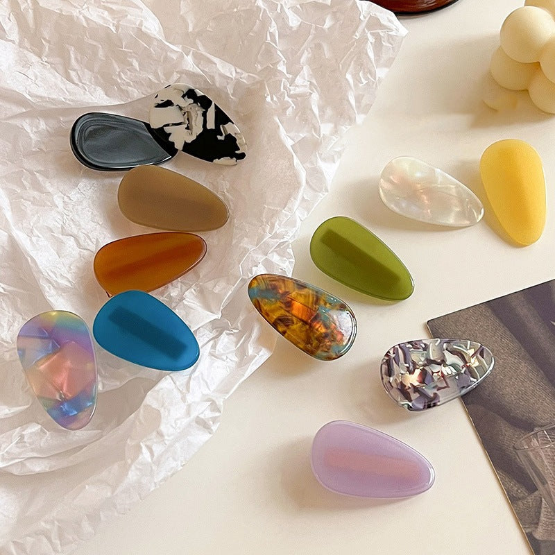 2pcs Teardrop-shaped Hair Clip