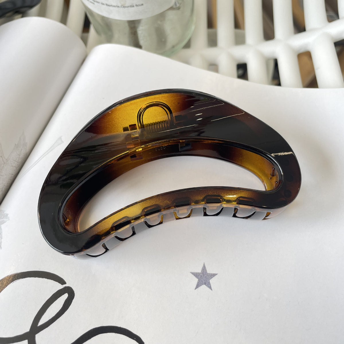 thickened hair claw large butterfly buckle