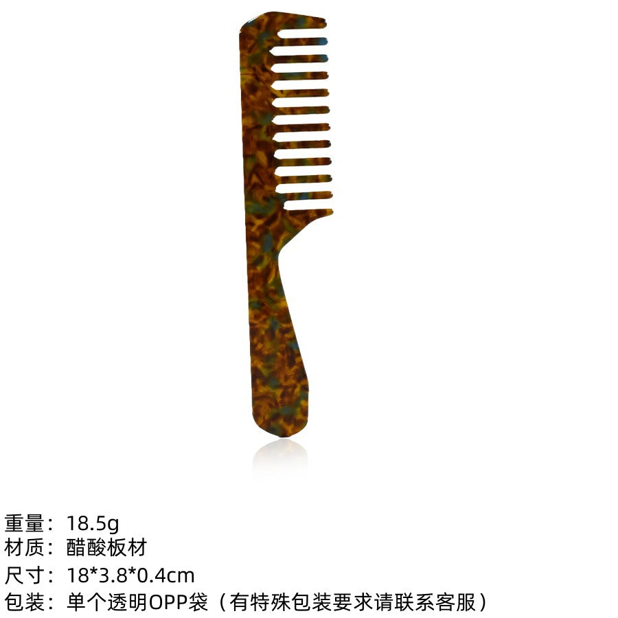 retro acetic acid portable hair comb