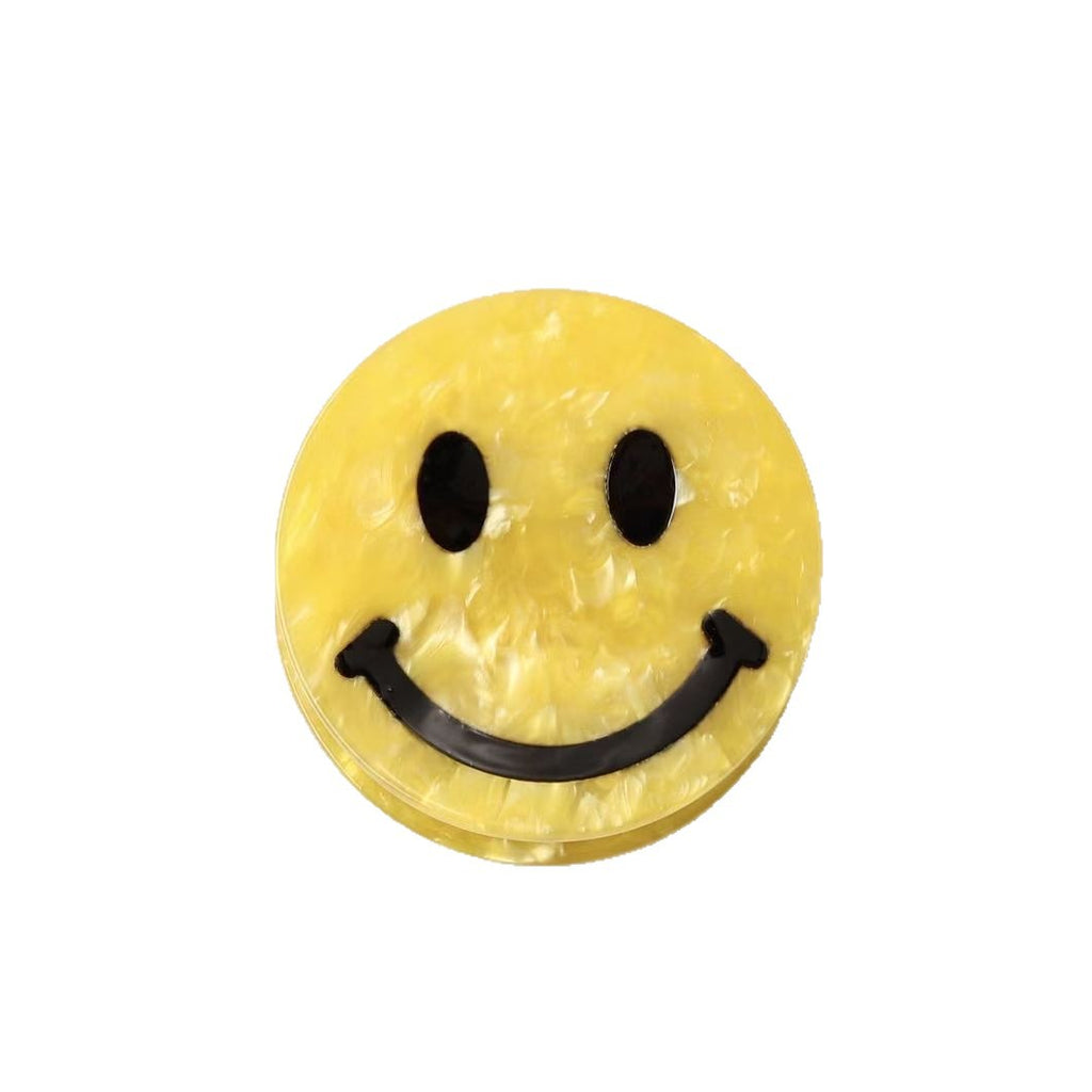 smiley face hair claw