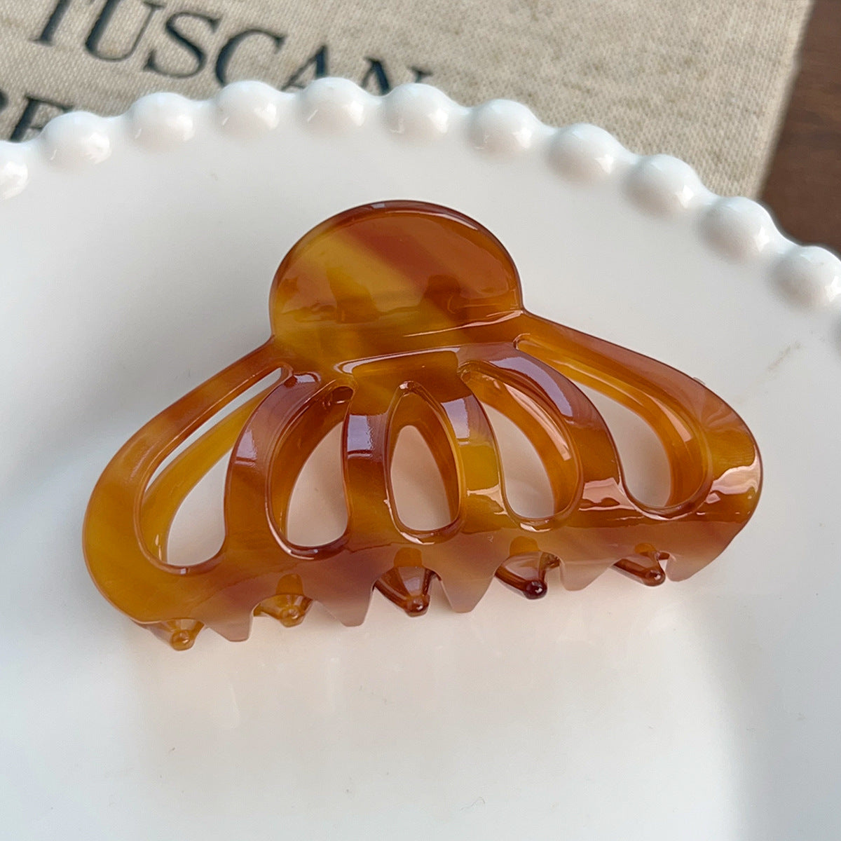 Pumpkin Hair Claw