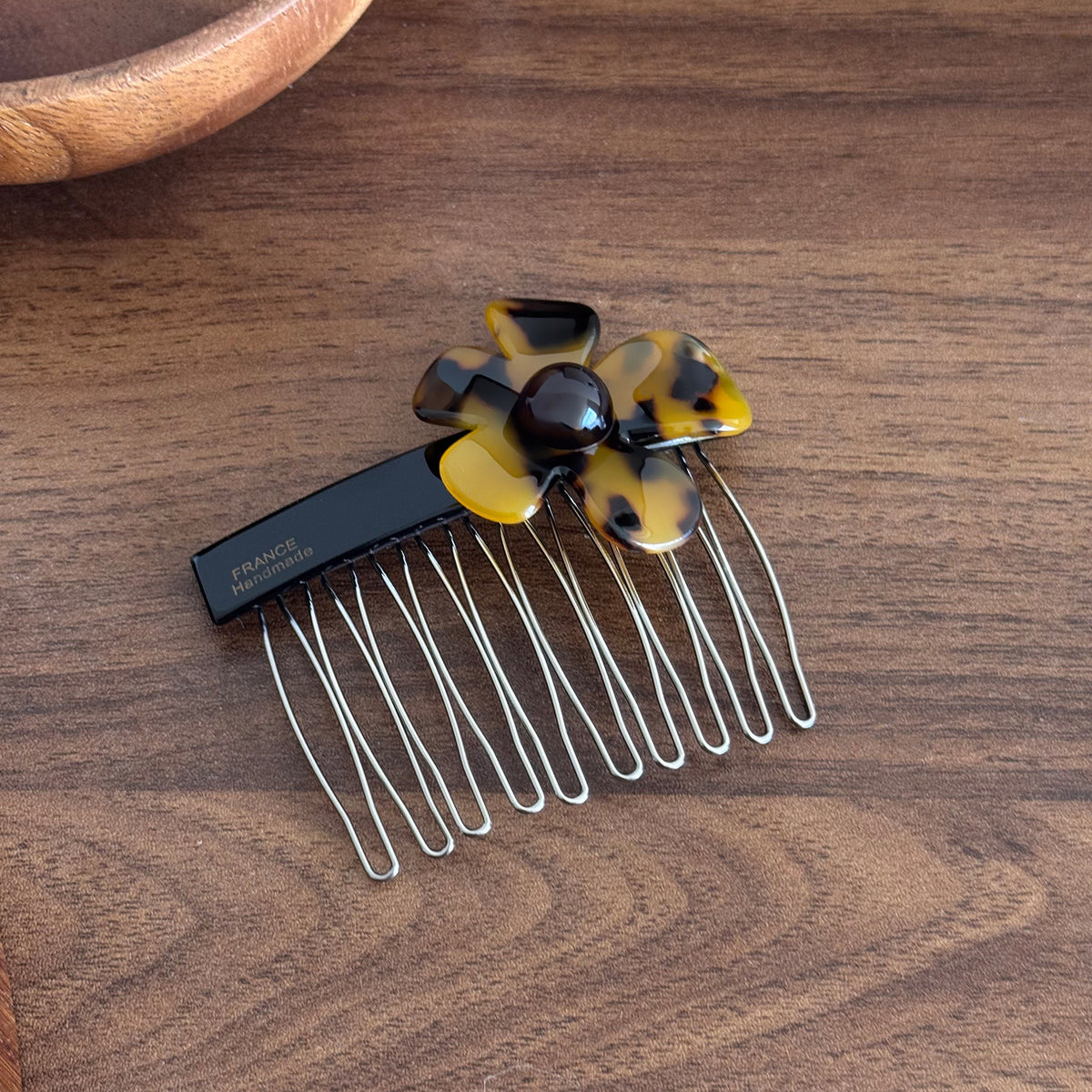 flower hairpin bangs side clip
