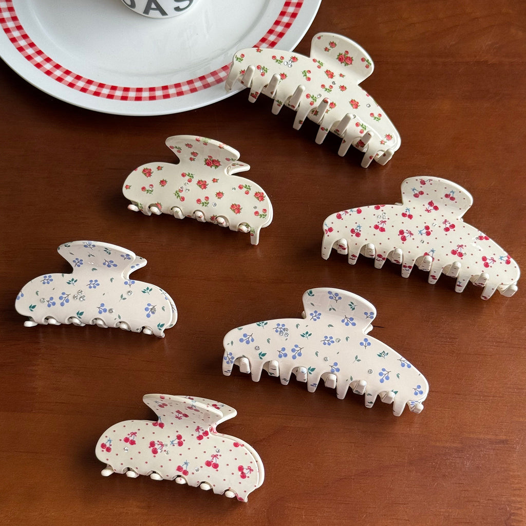 Spring Floral Prints Hair Claw