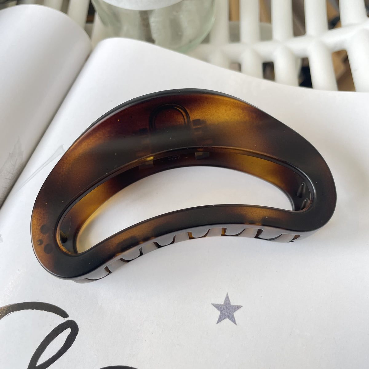 thickened hair claw large butterfly buckle