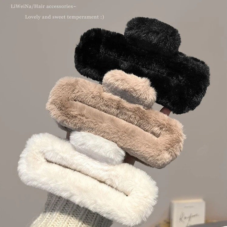 Autumn/Winter Plush Claw Clip