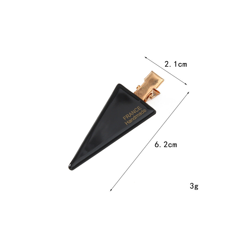 Triangle Acetic Acid Hairpin Traceless Duckbill Clip Broken Hair Clip