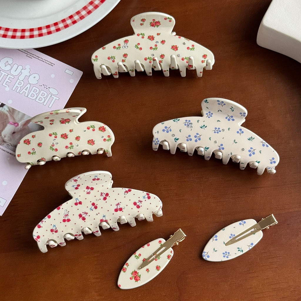 Spring Floral Prints Hair Claw