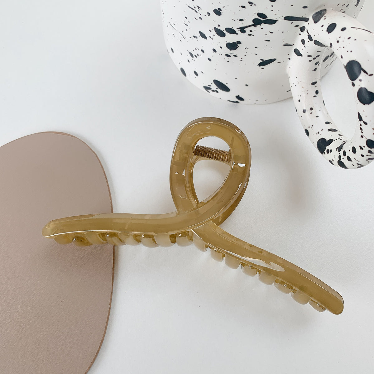 Morandi matte hairpin matte texture large hair claw