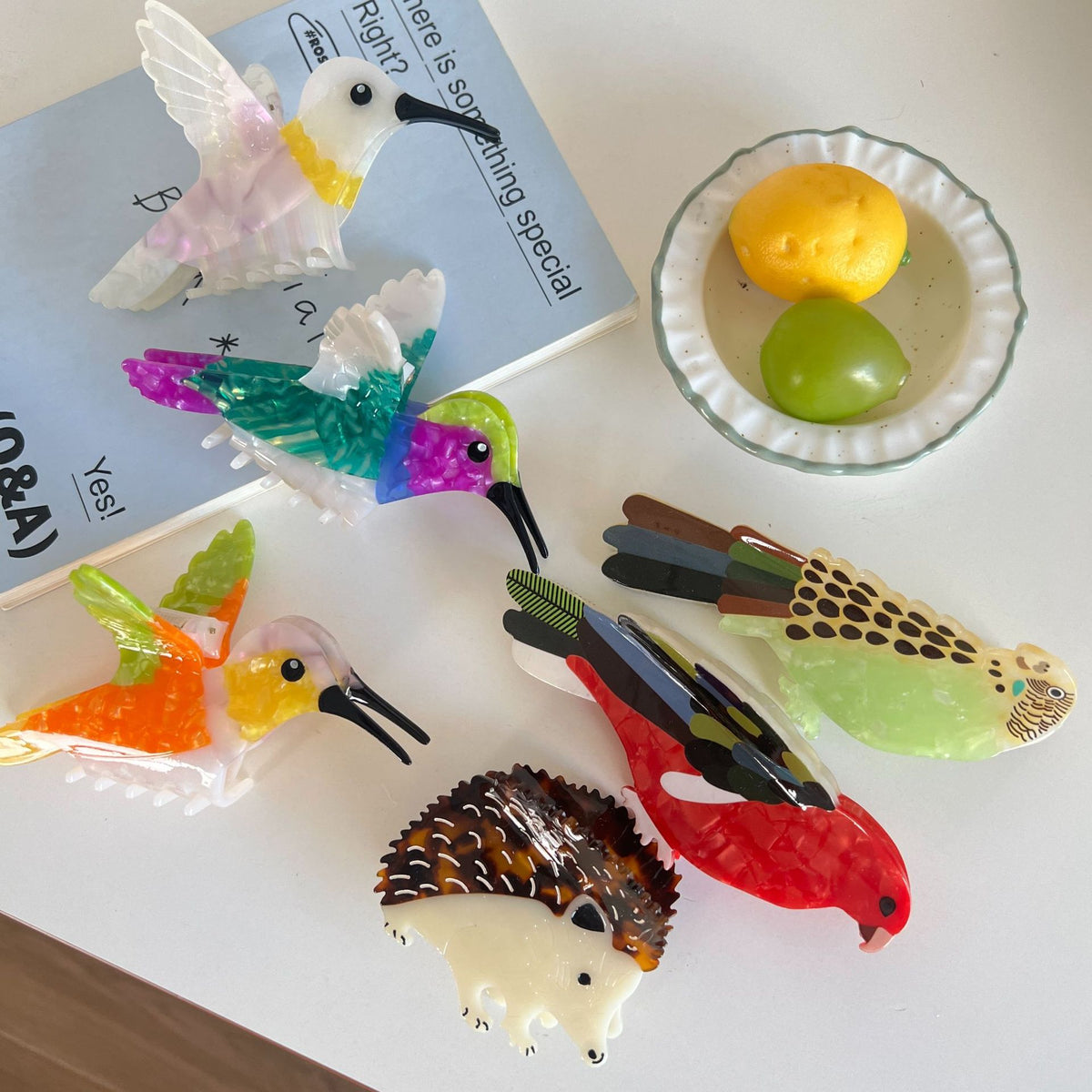 hummingbird hair claw