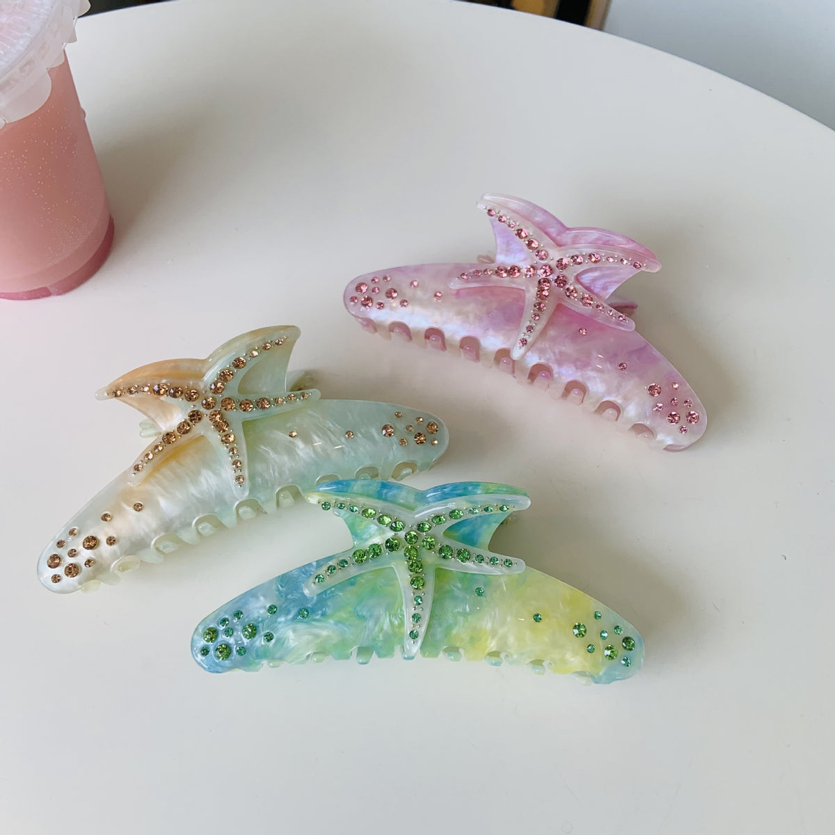 starfish diamonds hair claw