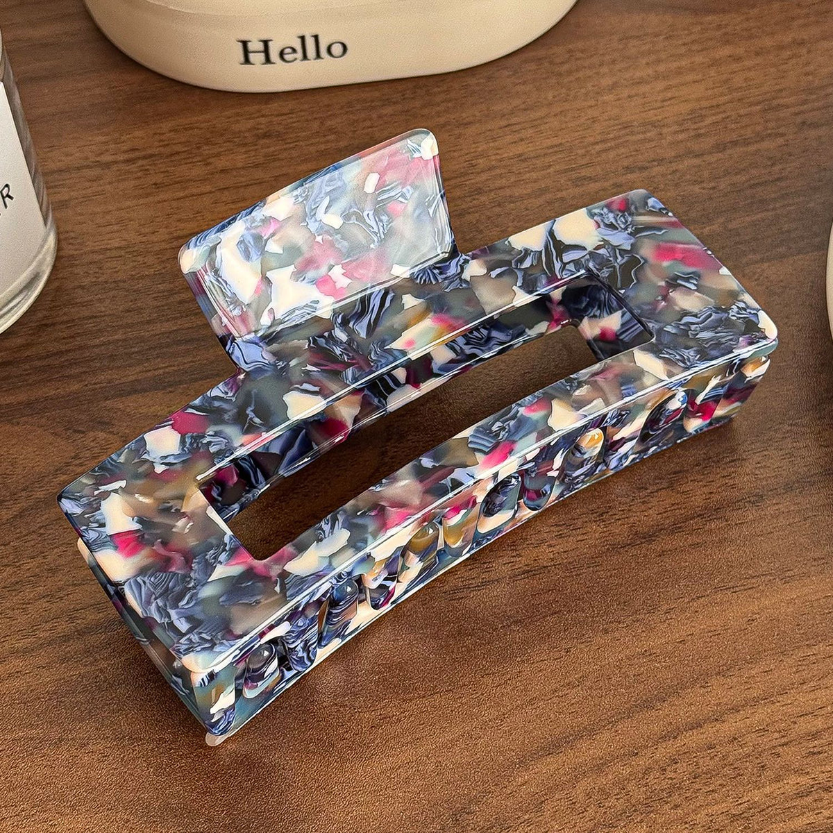 13cm oversized square hair claw
