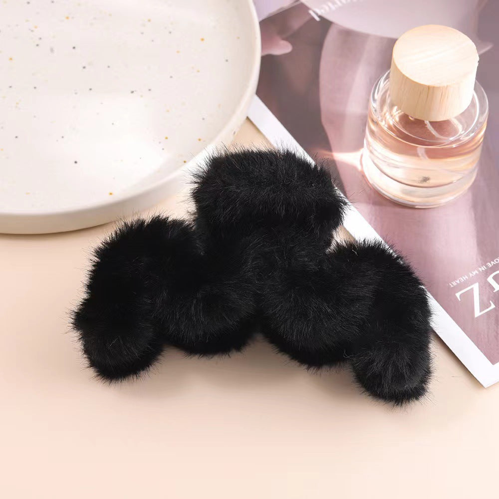 Autumn/Winter Plush Claw Clip