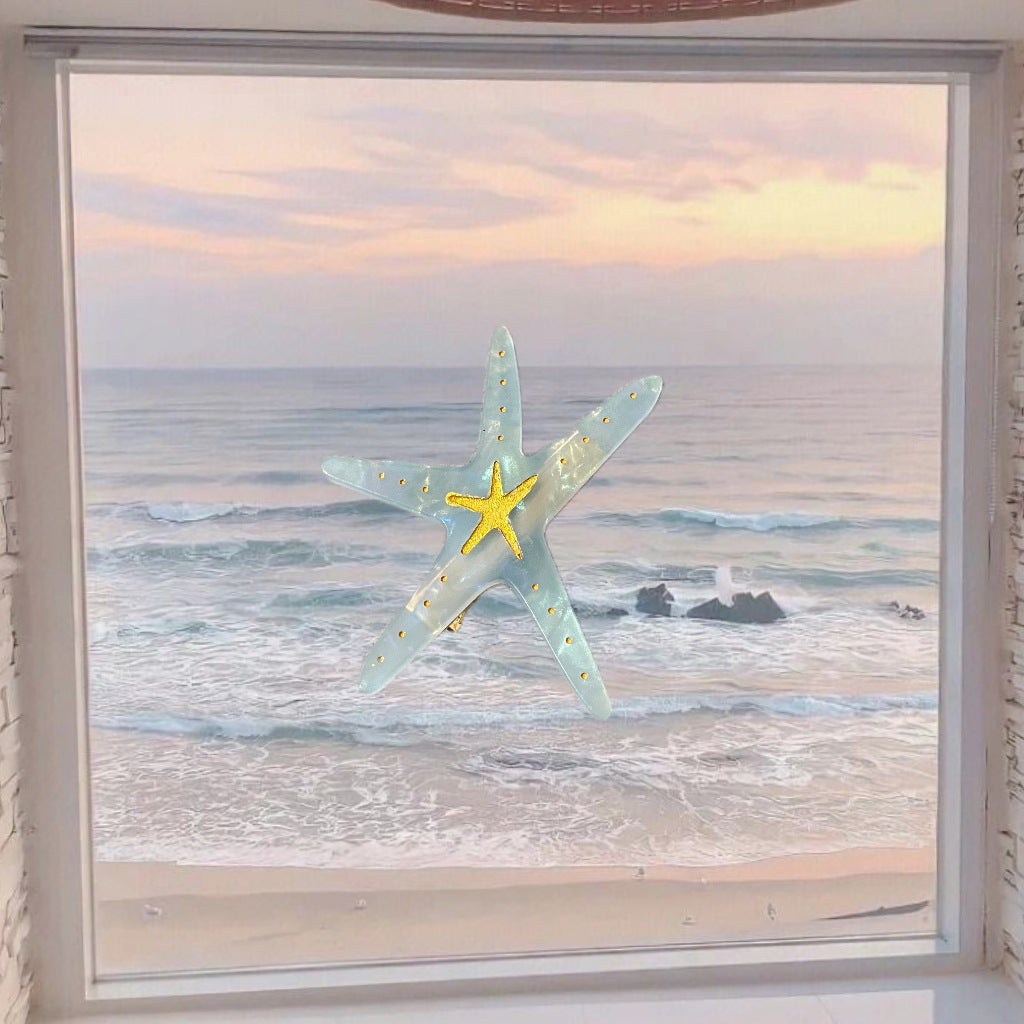 ocean series jellyfish starfish hair clip