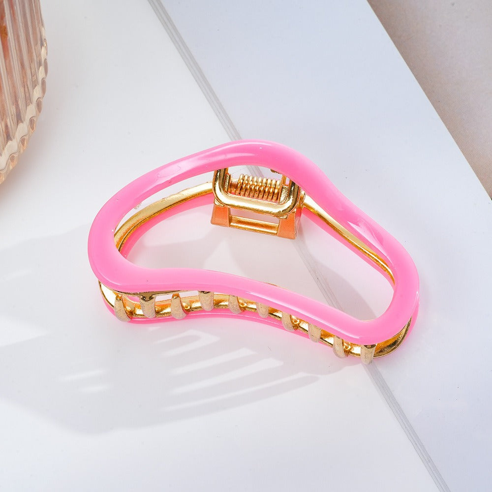 French acetic acid hairpin retro hollow tortoiseshell hair claw