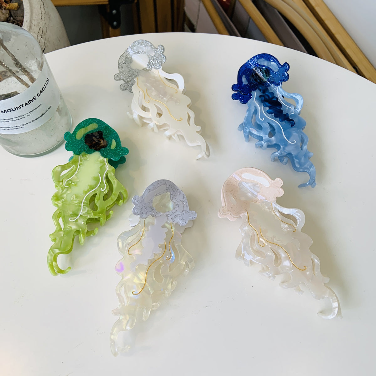 ocean jellyfish hair claw