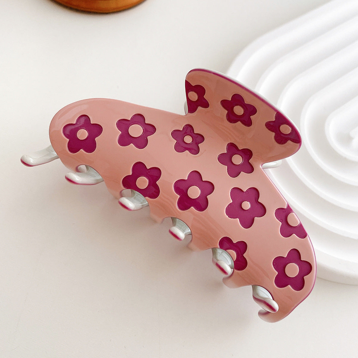 Exquisite Flower Carving Hair Claw